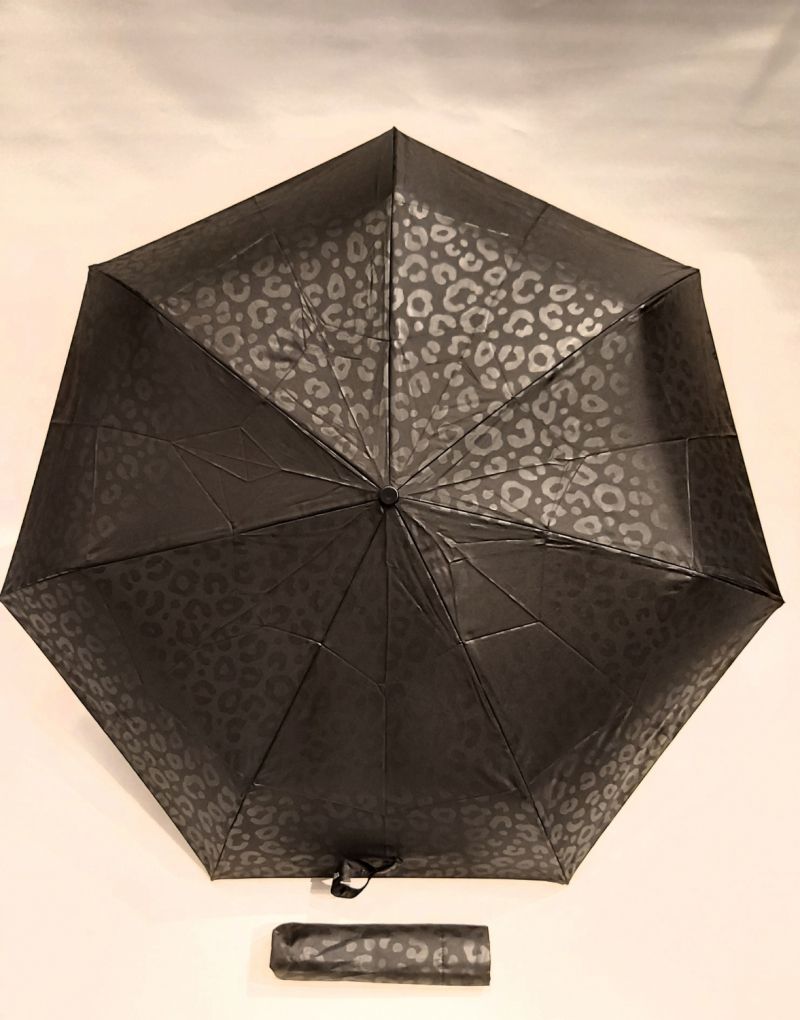 Mini parapluie extra fin pliant open close noir Jaguar P.Cardin, le Slim léger et solide