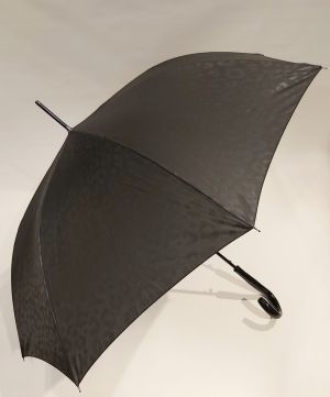 Parapluie long auto noir imprimé Jaguar P.Cardin, Elégant & résistant