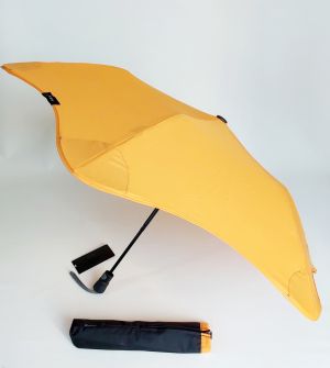 Parapluie Blunt XS Metro pliant uni orange, léger 410g et anti vent