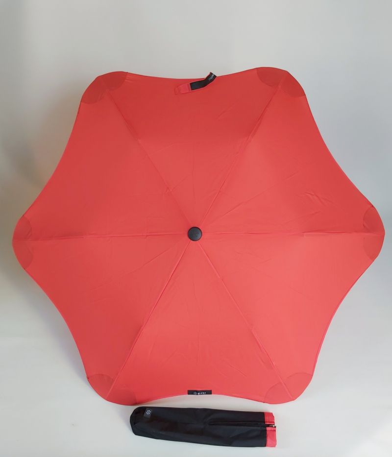 Parapluie Blunt XS Metro pliant uni rouge, léger et anti vent