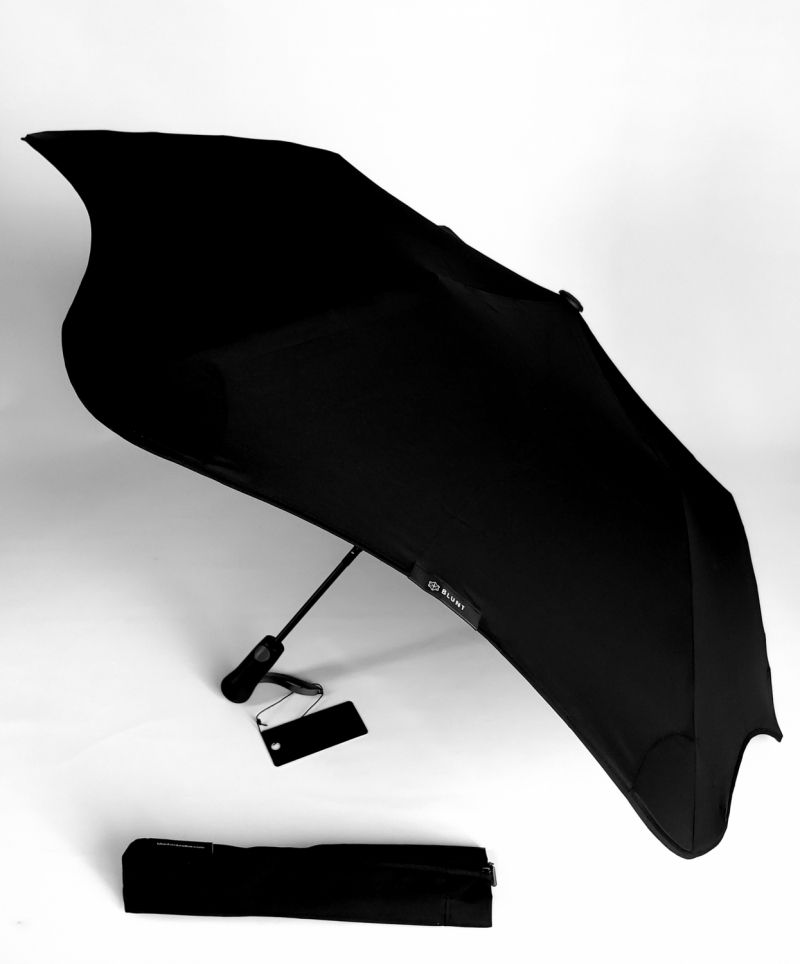 Parapluie Blunt XS Metro pliant automatique uni noir, léger(380 g) & anti vent