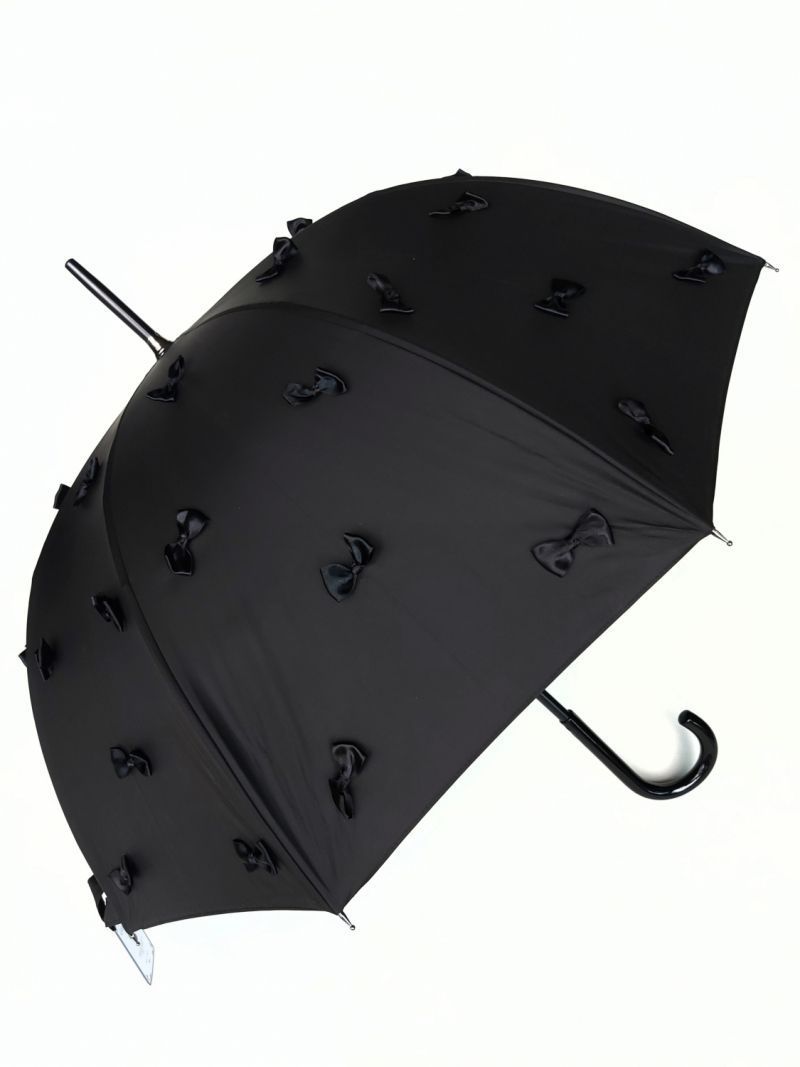 Parapluie cloche long noir petits noeud 