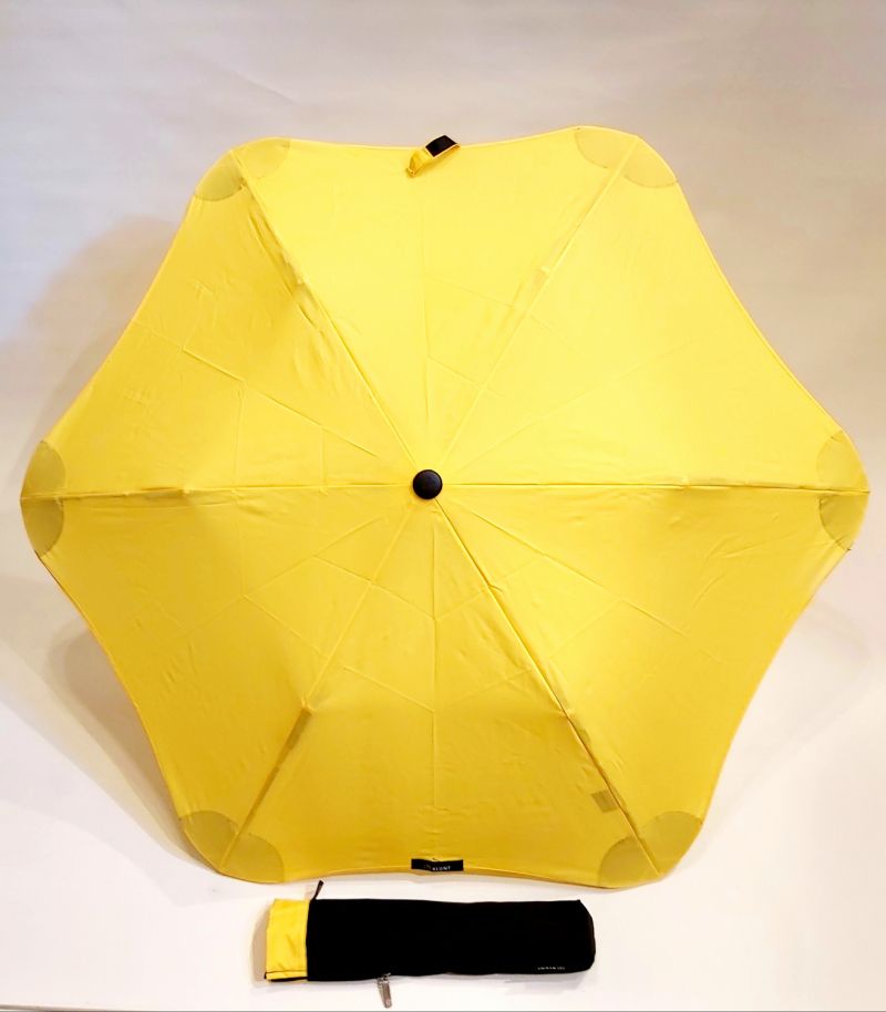 Parapluie Blunt XS Metro pliant automatique uni jaune (d 100 cm), léger (380g) & anti vent