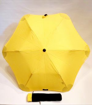 Parapluie Blunt XS Metro pliant automatique uni jaune (d 100 cm), léger (380g) & anti vent