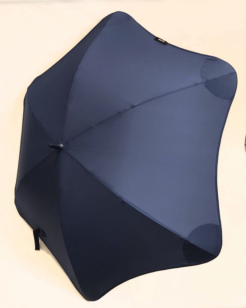 Parapluie Blunt Classic droit manuel uni bleu marine (d 120 cm), Solide & anti vent