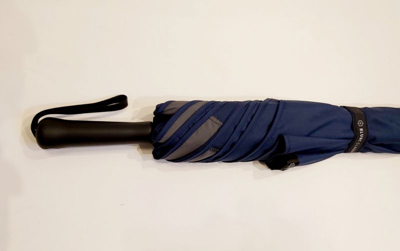 Parapluie Blunt Classic droit manuel uni bleu marine (d 120 cm), Solide & anti vent