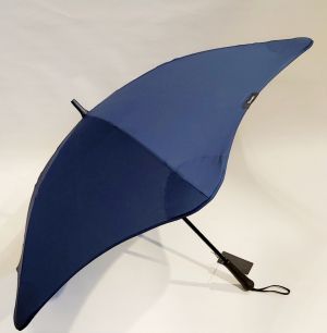 Parapluie Blunt Classic droit manuel uni bleu marine (d 120 cm), Solide & anti vent