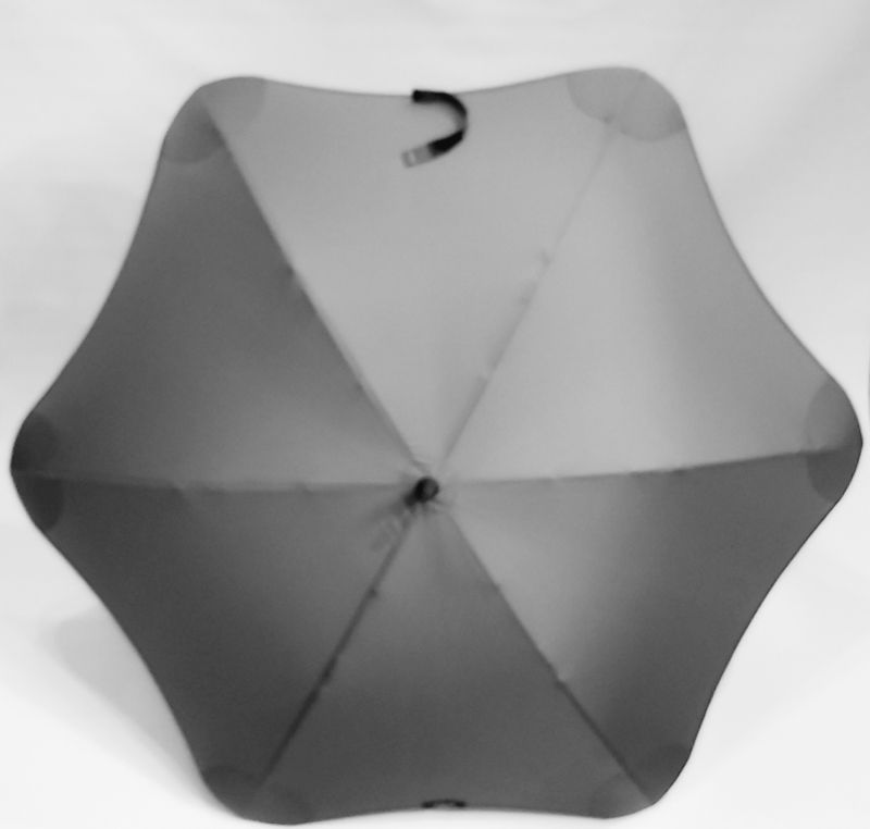 Parapluie Blunt Classic droit manuel uni gris anthracite (d 120 cm), Solide & anti vent