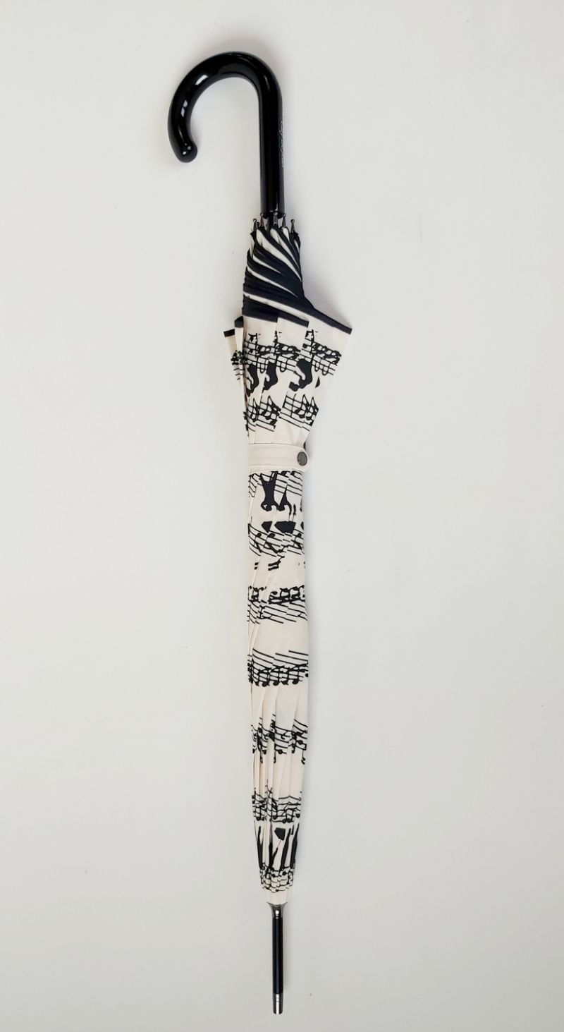 Parapluie long auto ivoire melodies Guy de Jean, solide et français