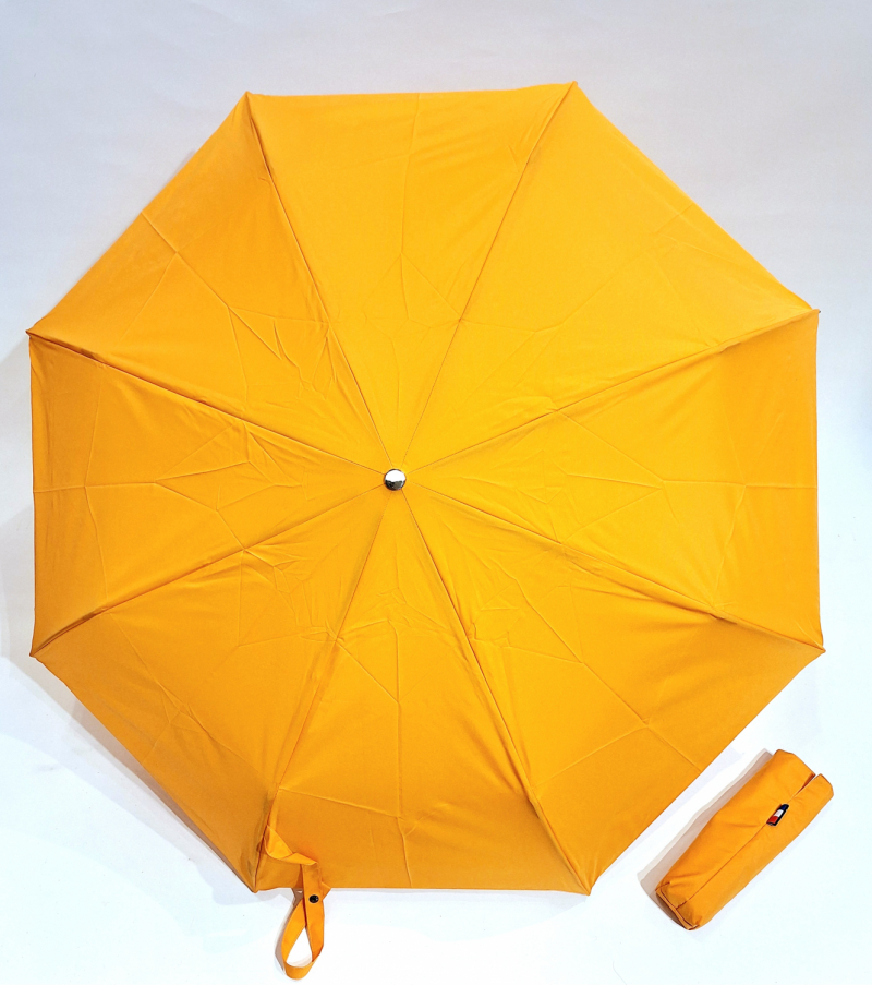  Mini parapluie pliant automatique Op/Clo uni orange Neyrat - léger et solide