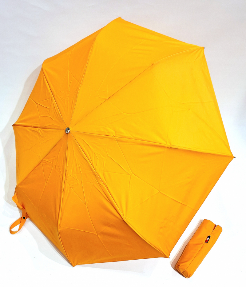  Mini parapluie pliant automatique Op/Clo uni orange Neyrat - léger et solide