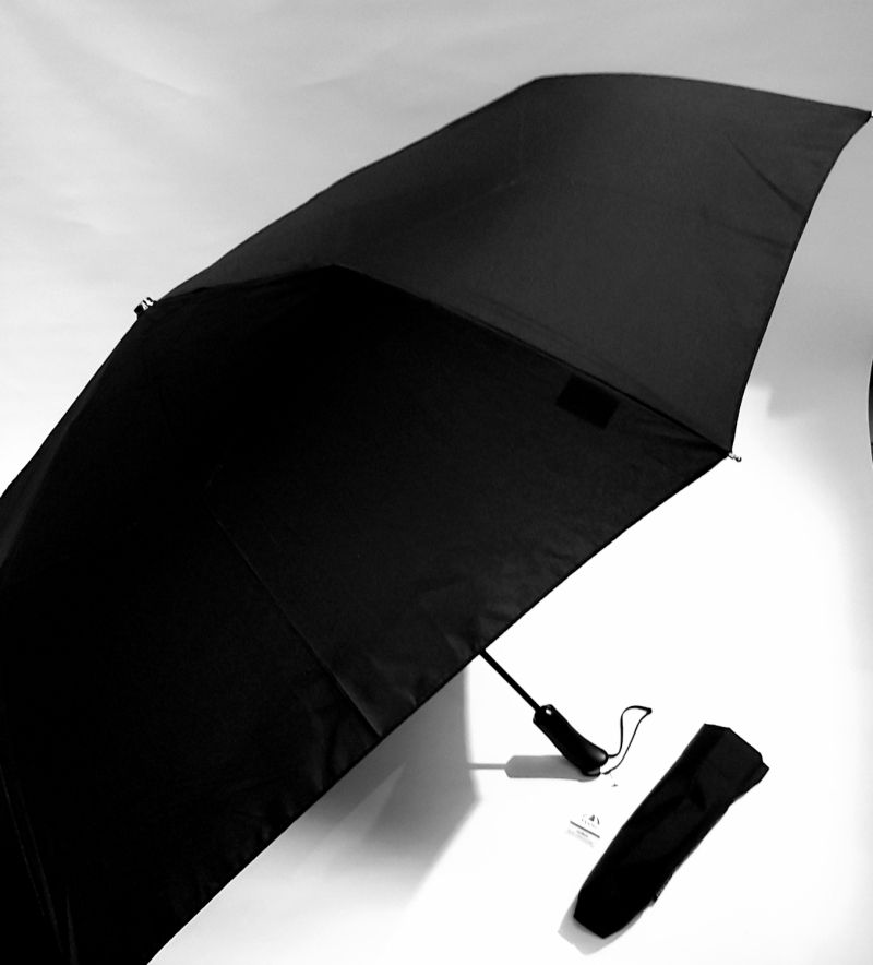Parapluie Golf XXL pliant NEW anti vent uni noir open close poignée ergonomique Doppler, 122cm diam