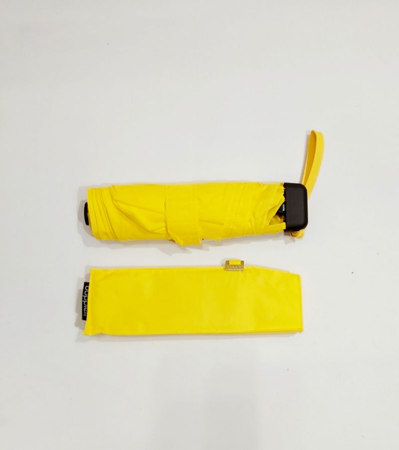  Parapluie mini extra plat pliant manuel uni jaune Doppler, super fin léger 190g & solide
