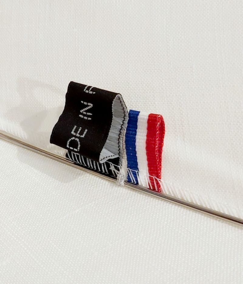 Ombrelle anti uv à 100% pliante en coton blanc doublé intérieur poignée bois - légère & française