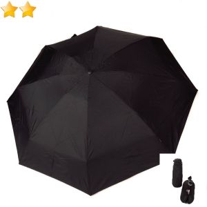Micro parapluie pliant de poche à étui rigide X1 uni noir Knirps, léger 200g, grand et résistant