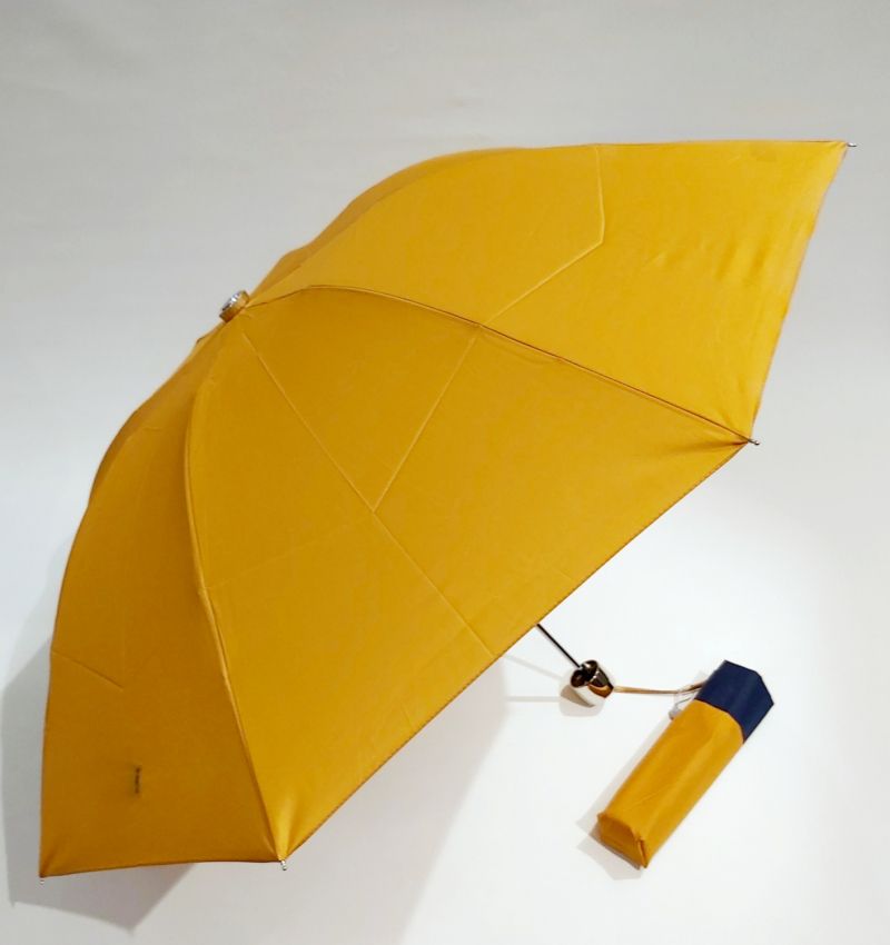  Parapluie mini inversé manuel uni ocre / Ezpeleta : Qualité & durable /  Solide sur Parapluie-de-france.com
