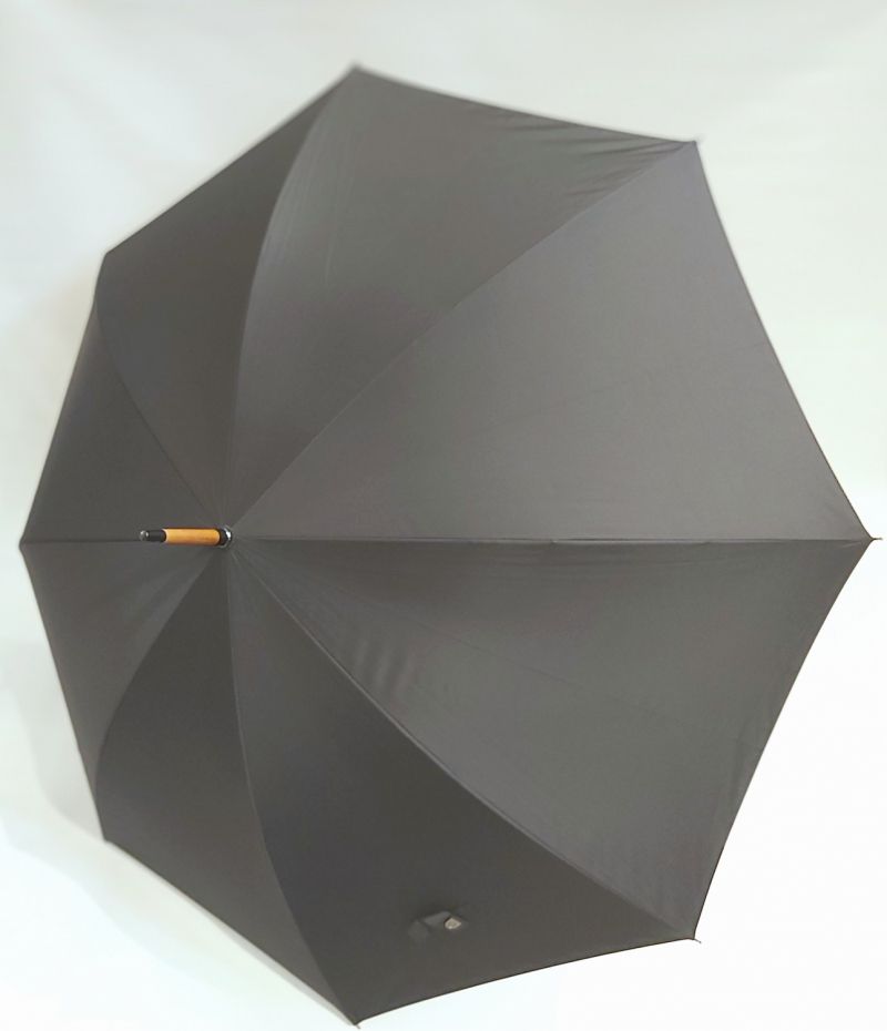  Parapluie bambou long uni noir manuel 