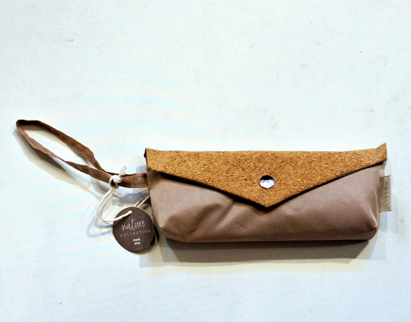  Parapluie de poche micro plat uni beige pochette étanche Doppler - solide & élégant