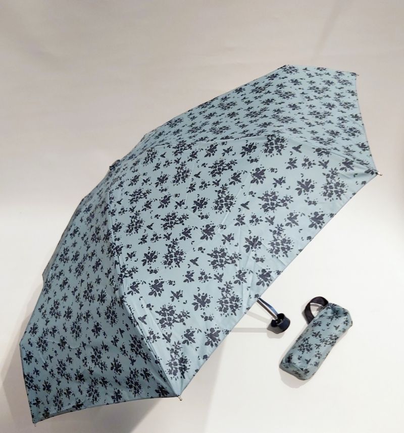 Parapluie de poche micro vert d'eau floral trousse étanche Ezpeleta, solide & large