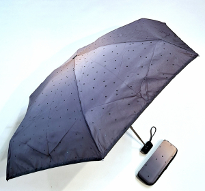  Micro petit parapluie 15cm dégradé gris & noir Etui étanche Ezpeleta - léger 200g & solide