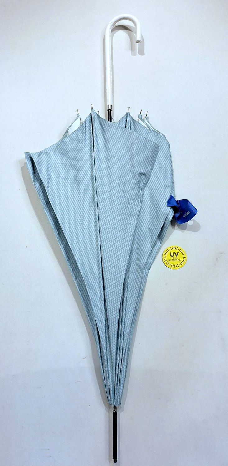Parapluie / Ombrelle ANTI UV à 97.5% bleu imprimé discret Ezpeleta - léger & anti vent
