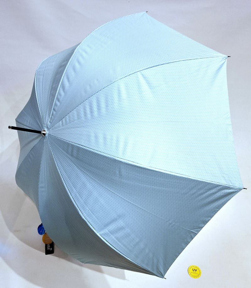 Parapluie / Ombrelle ANTI UV à 97.5% bleu imprimé discret Ezpeleta - léger & anti vent