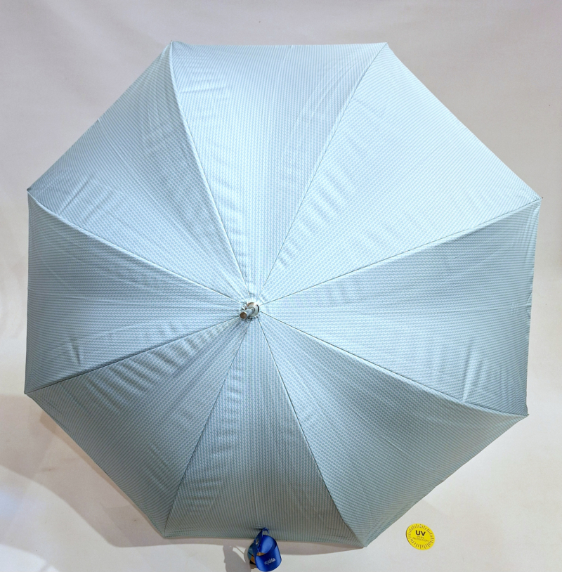 Parapluie / Ombrelle ANTI UV à 97.5% bleu imprimé discret Ezpeleta - léger & anti vent