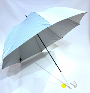 Parapluie / Ombrelle ANTI UV à 97.5% bleu imprimé discret Ezpeleta - léger & anti vent