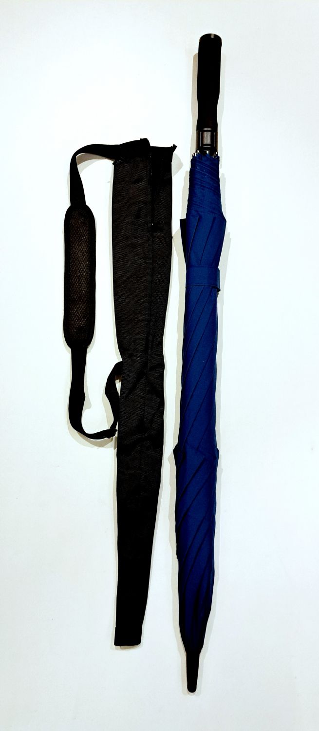Fourreau bandoulière Blunt Golf / parapluie golf ou XXL uni noir ajourée, légère & solide