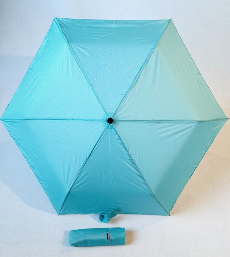 Parapluie Doppler mini Fiber Havanna PLUME 140g manuel uni bleu - Utra léger & solide