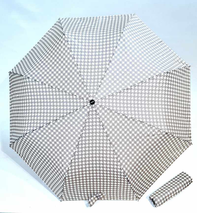 Parapluie pliant automatique blanc imprimé La Mode original - léger & grand / Doppler 