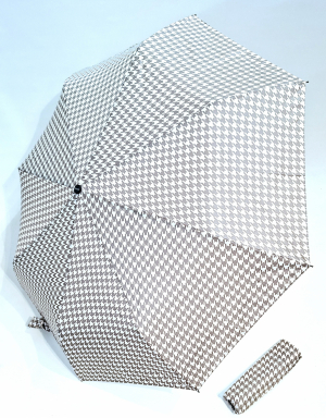 Parapluie pliant automatique blanc imprimé La Mode original - léger & grand / Doppler 