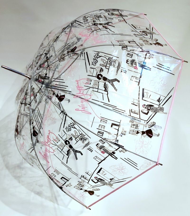 Parapluie cloche transparent automatique 