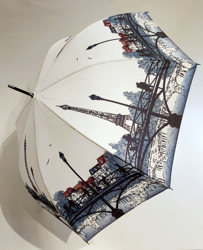 Parapluie Paris le Pont des arts automatique relooké français, léger & solide