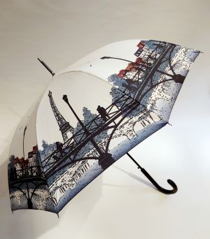 Parapluie Paris le Pont des arts automatique relooké français, léger & solide