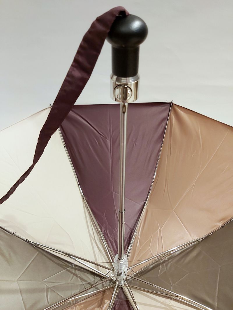 Parapluie bandoulière pliant automatique prune multicolore coloré français, anti retournement et durable