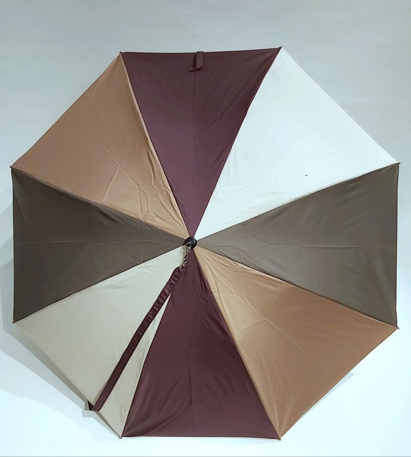 Parapluie bandoulière pliant automatique prune multicolore coloré français, anti retournement et durable