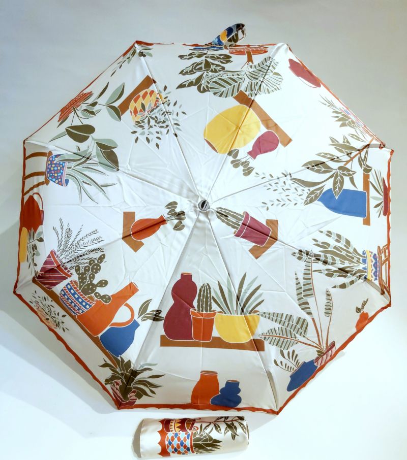 Mini parapluie pliant automatique coloré VITAE anti uv à 97% français, léger & résistant