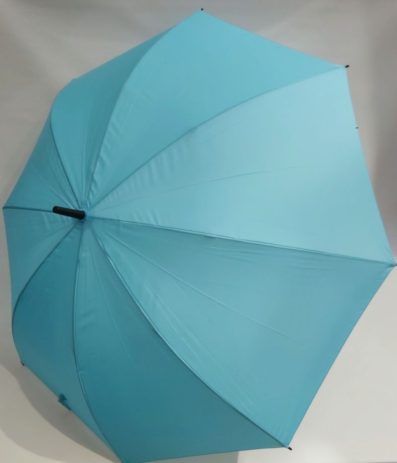 Parapluie golf FIN manuel toile anti UV uni bleu ciel 128 cm, Ultra léger 360g