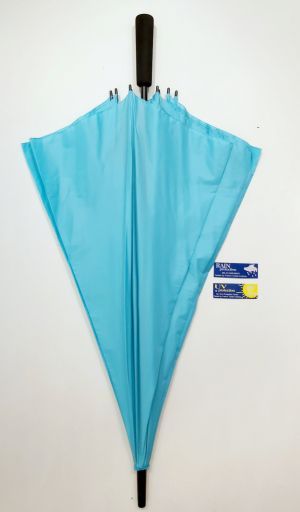 Parapluie golf FIN manuel toile anti UV uni bleu ciel 128 cm, Ultra léger 360g