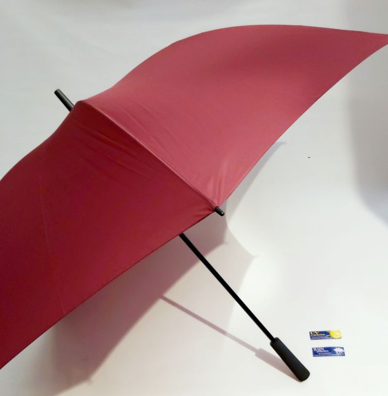 Parapluie homme femme Zero golf XXL - Grande taille - Fin manuel toile anti  UV uni bordeaux128 cm - Ultra léger 360g - Doppler Autriche