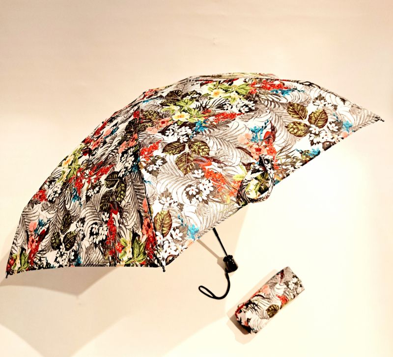 Parapluie femme de poche micro open close imprimé de colorés Guy de Jean - léger et solide
