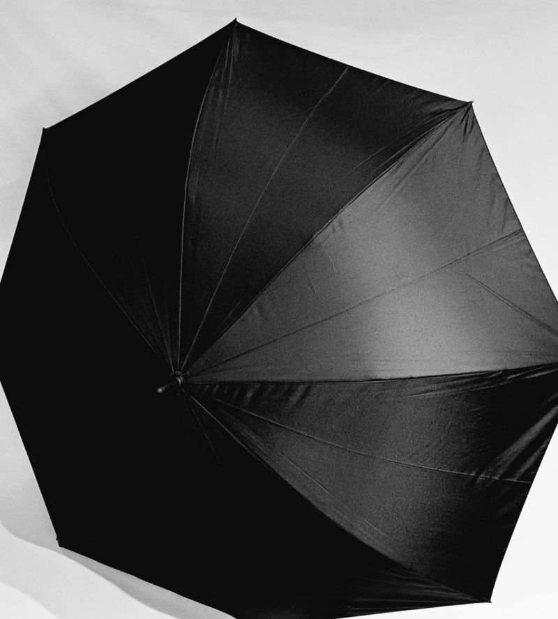 Parapluie grand golf automatique uni noir pgn courbe Ezpeleta, XXl 130cm & résistant