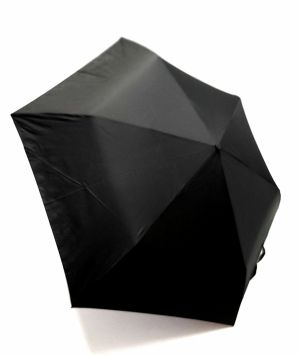  Parapluie Doppler mini manuel Plume fiber Havana ultra léger uni noir - 140g & solide