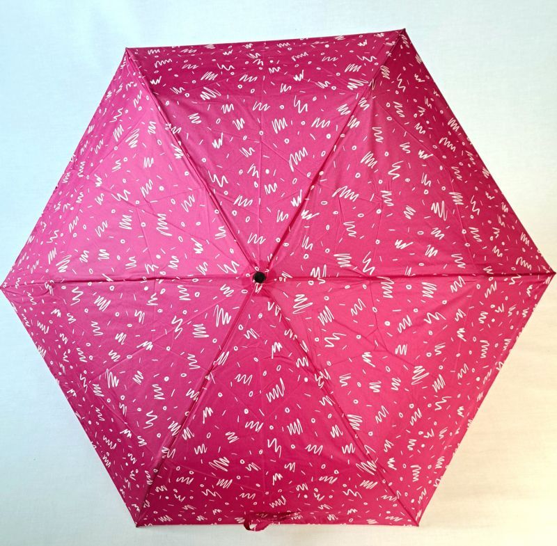 Parapluie Zero Magic pliant Plume open close fuchsia fantaisie Doppler - Ultra léger 176g & solide  