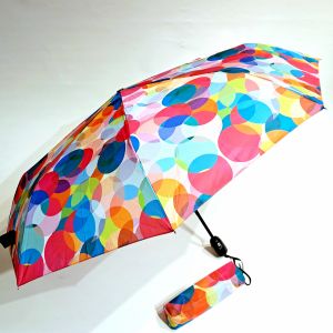 Parapluie pliant mini open-close multicolore sur l'art Pop Doppler- Léger & solide