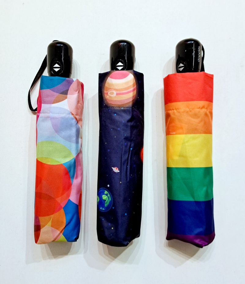 Parapluie pliant mini open-close coloré sur l'art de la mode Doppler- Léger & solide