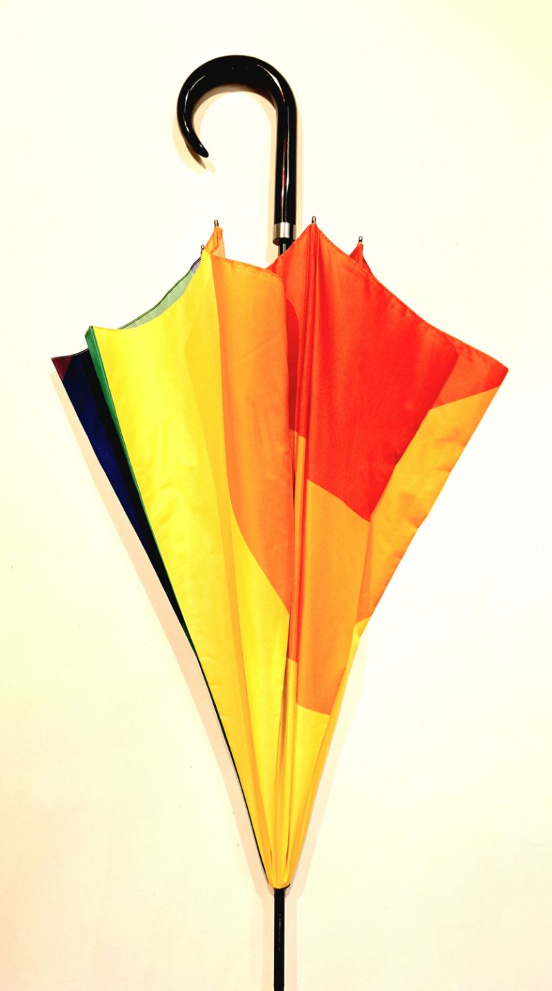 Parapluie long automatique coloré arc en ciel Doppler- Grand & solide