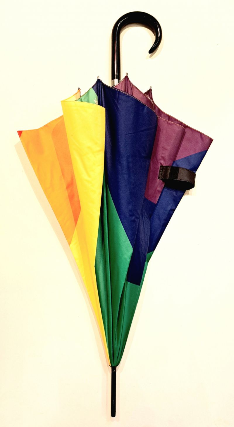 Parapluie long automatique coloré arc en ciel Doppler- Grand & solide