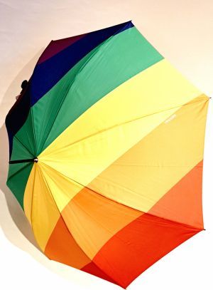 Parapluie long automatique coloré arc en ciel Doppler- Grand & solide